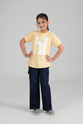 Girls Yellow A Line Hi Top